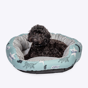 Battersea Playful Dogs Round Deluxe Slumber Bed