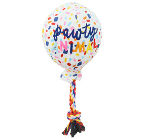 Pawty Balloon Plush Dog Toy