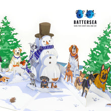 Load image into Gallery viewer, Battersea Dogs Pop Up Christmas Card