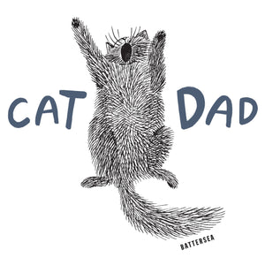 Cat Dad Organic White T-Shirt