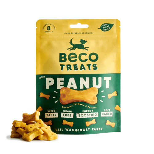 Peanut with Coconut & Turmeric Dog Treats, dog treats, plant-based dog treats, dog training, dog biscuits, dog food,