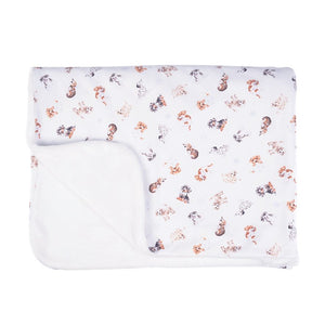 Little Dog Paws Baby Blanket