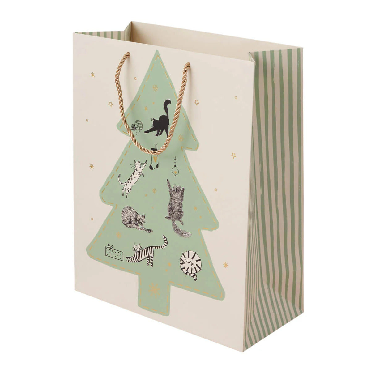 Battersea Christmas Cats Large Gift Bag