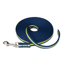 Load image into Gallery viewer, Coachi Training Line Navy &amp; Lime 5m, dog lead, dog training lead, small dogs, puppy, puppies, training, long lead, 10m lead, dog essentials, dog walking, dog training, recall line, recall lead