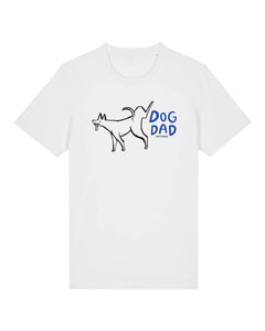 Dog Dad Organic White T-Shirt