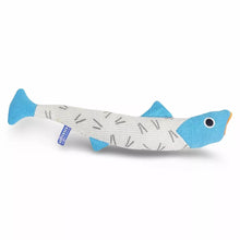 Load image into Gallery viewer, Battersea Catnip Kicker Fish Cat Toy - Geo Pattern