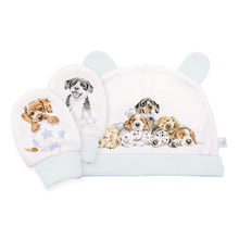 Load image into Gallery viewer, Little Dog Paws Newborn Hat And Mittens