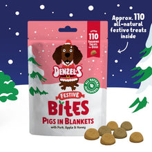 Load image into Gallery viewer, Denzel&#39;s Pigs In Blankets Dog Treats 100g