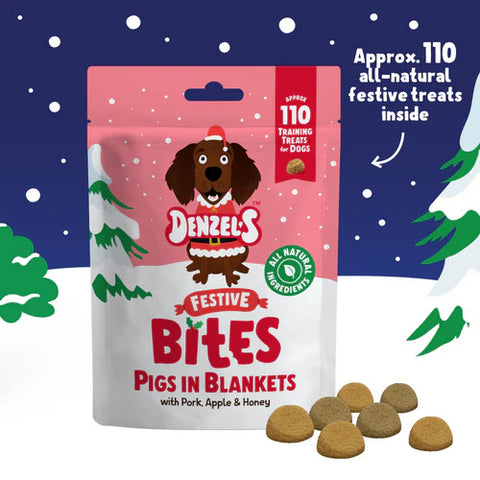 Denzel's Pigs In Blankets Dog Treats 100g