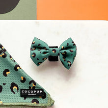 Load image into Gallery viewer, Kharki Leopard Dog Bow Tie