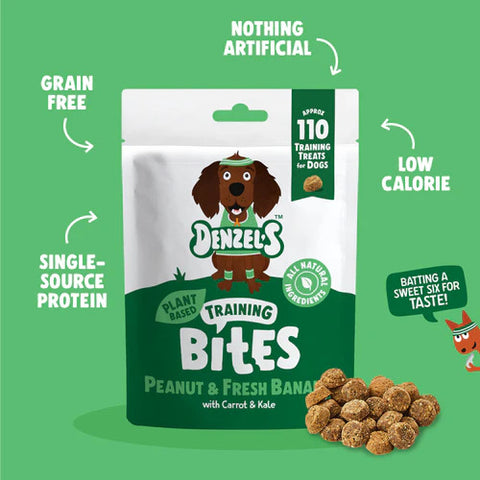 Denzel's Peanut Butter & Fresh Banana Training Bites (Vegan) 100g