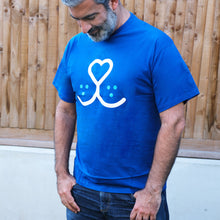 Load image into Gallery viewer, Battersea Wear Blue for Rescue T-Shirt, Battersea t-shirt, WBFR t-shirt, Wear Blue for Rescue, Battersea, WBFR, Battersea branded, Battersea merchandise, Supporting Rescue, Rescue is my favourite breed, wearblueforrescue,