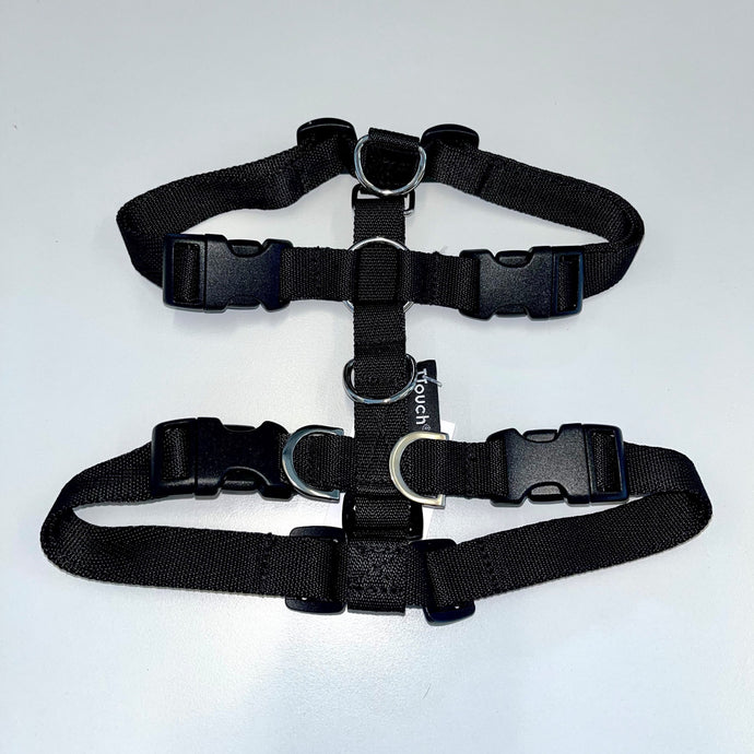 T-Touch Dog Harness – Black, T-touch dog harness, dog harness, Easy-fit Harness, 