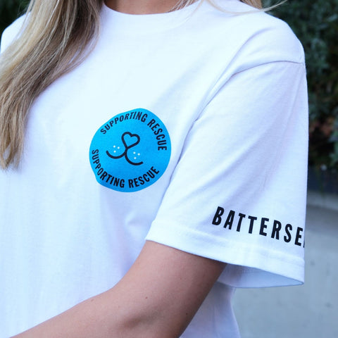 Battersea Supporting Rescue T-Shirt, Wear Blue for Rescue, Battersea, WBFR, Battersea branded, Battersea merchandise, Supporting Rescue, Rescue is my favourite breed, wearblueforrescue,