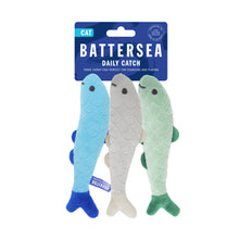 Load image into Gallery viewer, Battersea Daily Catch Catnip Trio Cat Toy, cat toy, battersea toy, rosewoodXbattersea, battersea, catnip, catnip cat toy, cat stimulation, cat enrichment