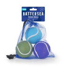 Load image into Gallery viewer, Battersea Tennis Balls 3pc Dog Toy, dog toy, battersea toy, rosewoodXbattersea, battersea, dog stimulation, dog enrichment, tennis balls