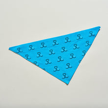 Load image into Gallery viewer, Battersea Wear Blue For Rescue Dog Bandana, Battersea dog bandana, WBFR dog bandana, Wear Blue for Rescue, Battersea, WBFR, Battersea branded, Battersea merchandise, Supporting Rescue, Rescue is my favourite breed, wearblueforrescue,