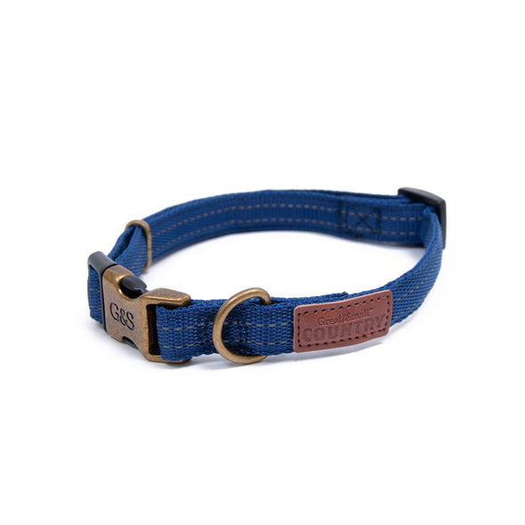 Country Collar Indigo blue, Dog collar, Collar, Indigo Blue, Blue collar