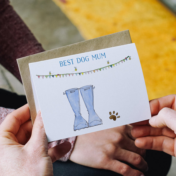 Pawsome Dog Mum Greeting Card