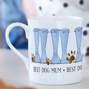 Best Dog Mum Wellies Mug
