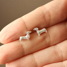 Load image into Gallery viewer, Sausage Dog Stud Earrings