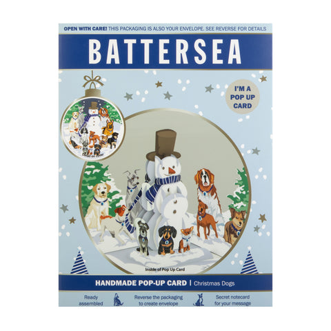 Battersea Dogs Pop Up Christmas Card