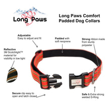 Load image into Gallery viewer, Comfort Dog Collar Orange