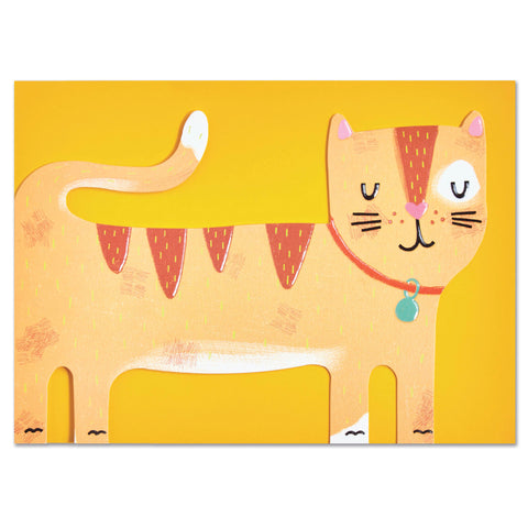 Ginger Tom Cat Card