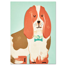Load image into Gallery viewer, Basset Hound Dog Card