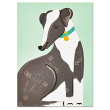 Load image into Gallery viewer, Whippet Dog Card