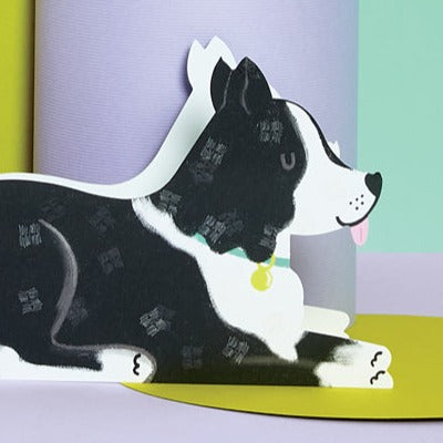 Border Collie Dog Card