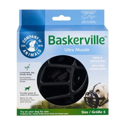 Baskerville Ultra Muzzle for Dogs, dog muzzle, dog harness, muzzle basket